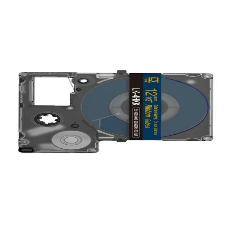 Epson C53S654002 oro/azul marino cartucho de etiquetas compatible (LK-4HKK)