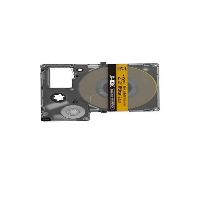 Epson C53S654001 negro/oro cartucho de etiquetas compatible (LK-4KBK)