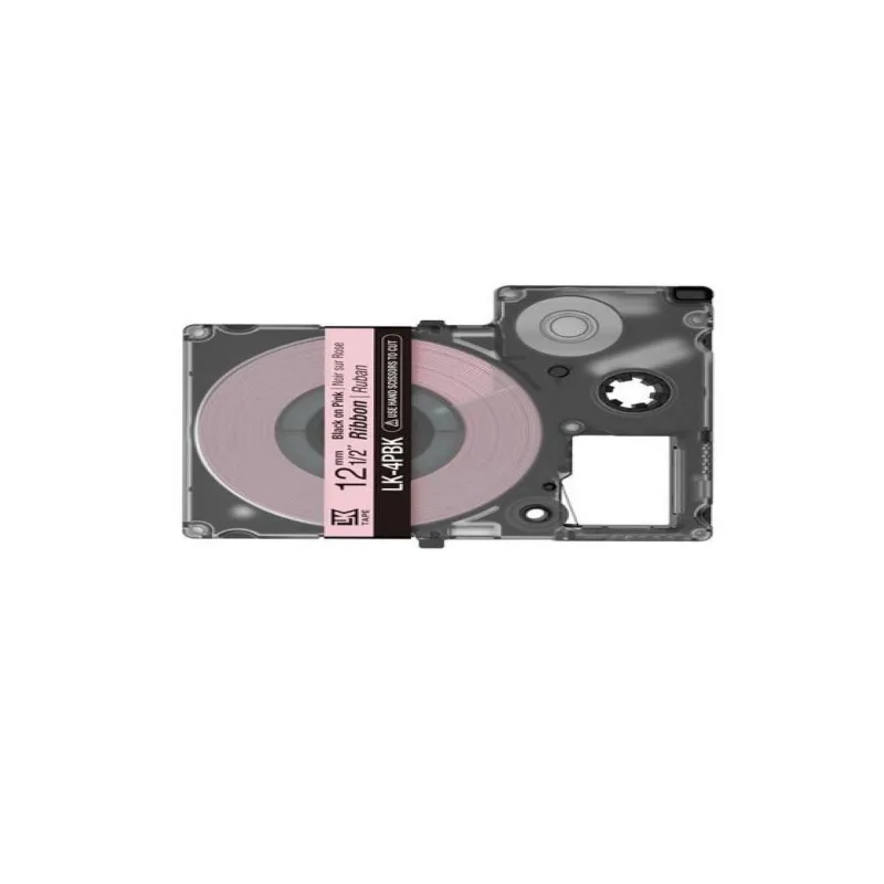 Epson C53S654031 negro/rosa cartucho de etiquetas compatible (LK-4PBK)