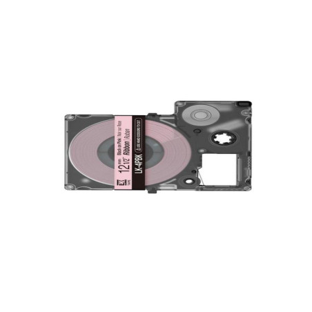 Epson C53S654031 negro/rosa cartucho de etiquetas compatible (LK-4PBK)