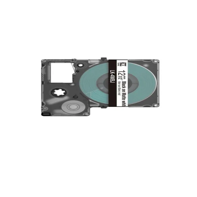 Epson C53S672062 blanco/negro cartucho de etiquetas compatible (LK-4WBJ)
