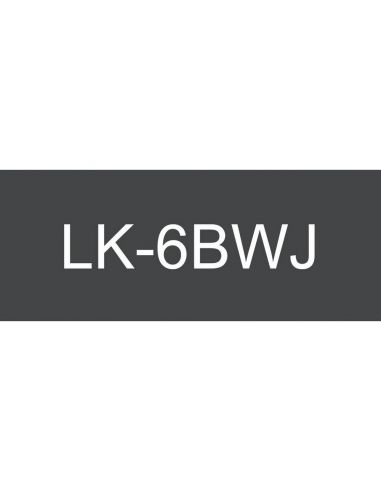 Epson C53S672064 blanco/negro cartucho de etiquetas compatible (LK-6WBJ)