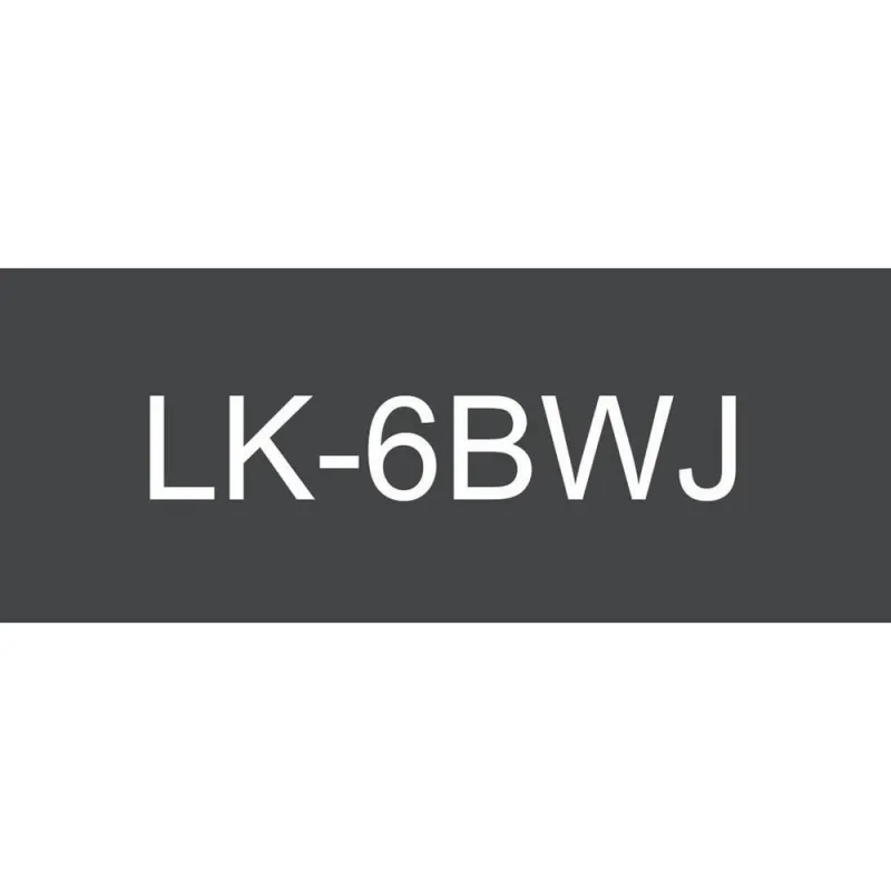 Epson C53S672064 blanco/negro cartucho de etiquetas compatible (LK-6WBJ)