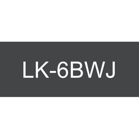 Epson C53S672064 blanco/negro cartucho de etiquetas compatible (LK-6WBJ)