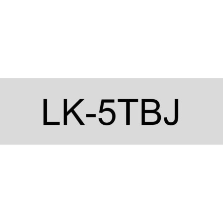 Epson C53S672066 transparente/negro cartucho de etiquetas compatible (LK-5TBJ)