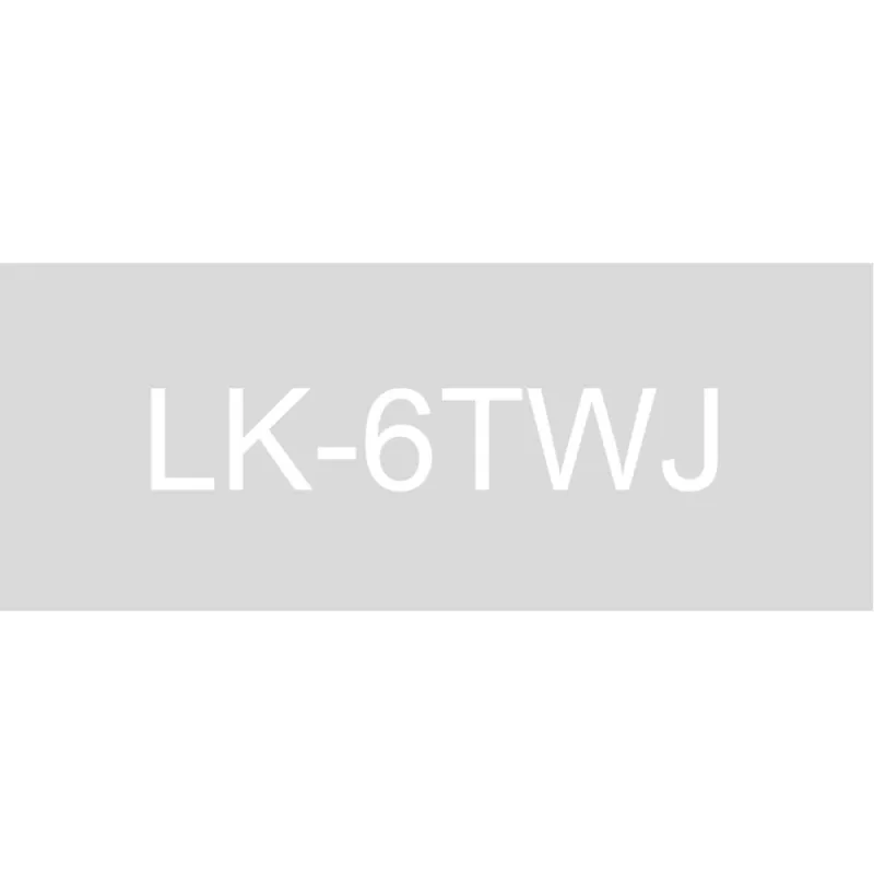 Epson C53S672070 transparente/blanco cartucho de etiquetas compatible (LK-6TWJ)