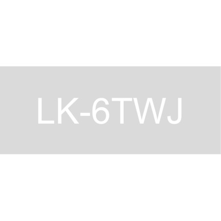 Epson C53S672070 transparente/blanco cartucho de etiquetas compatible (LK-6TWJ)