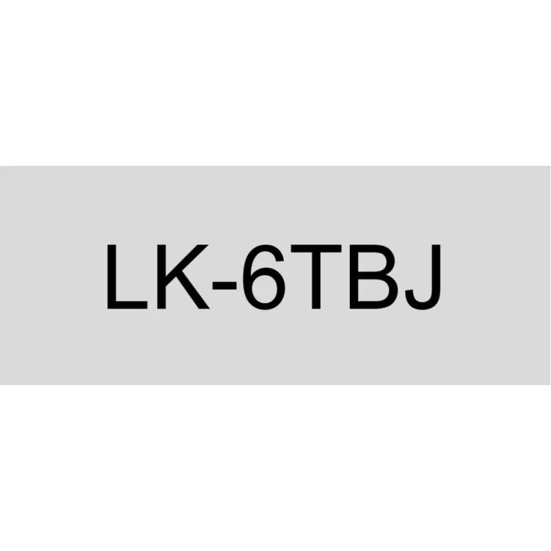 Epson C53S672067 transparente/negro cartucho de etiquetas compatible (LK-6TBJ)