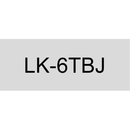 Epson C53S672067 transparente/negro cartucho de etiquetas compatible (LK-6TBJ)