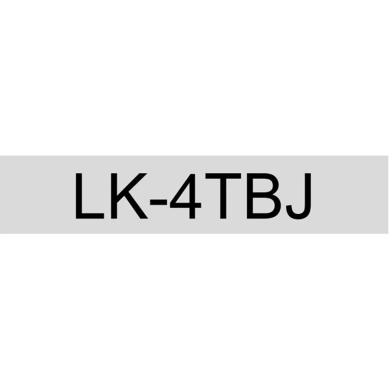 Epson C53S672065 transparente/negro cartucho de etiquetas compatible (LK-4TBJ)