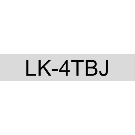 Epson C53S672065 transparente/negro cartucho de etiquetas compatible (LK-4TBJ)