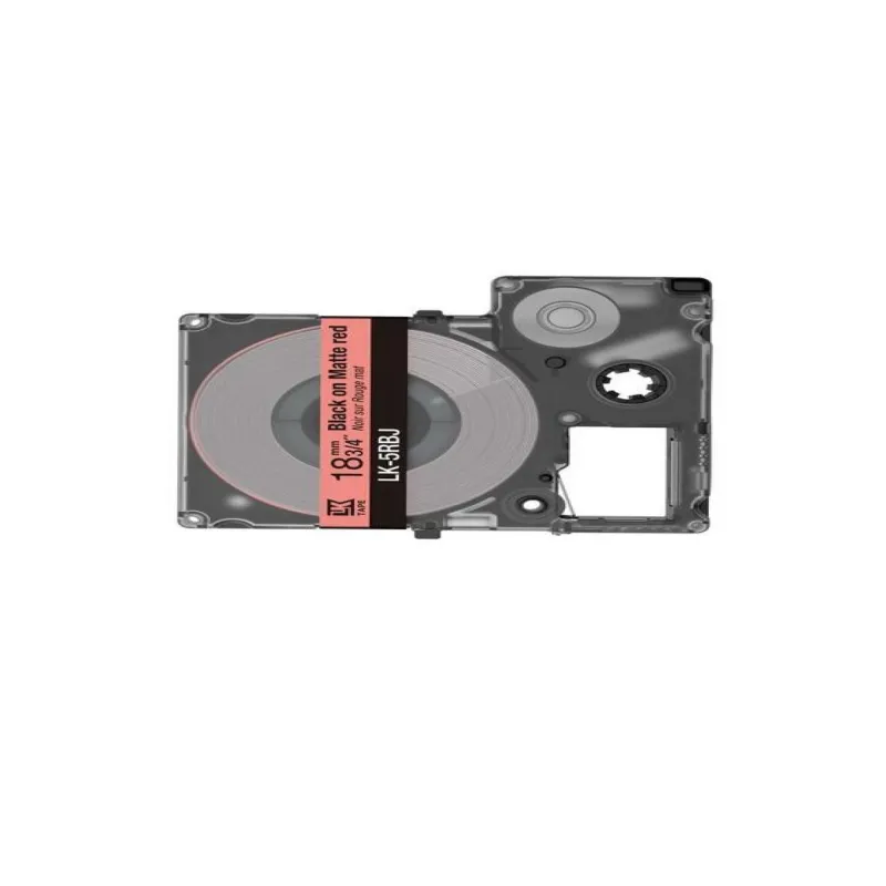 Epson C53S672072 rojo/negro cartucho de etiquetas compatible (LK-5RBJ)
