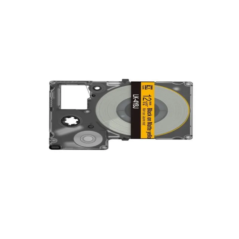 Epson C53S672074 amarillo/negro cartucho de etiquetas compatible (LK-4YBJ)