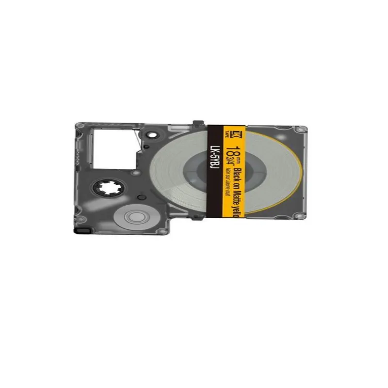 Epson C53S672075 amarillo/negro cartucho de etiquetas compatible (LK-5YBJ)