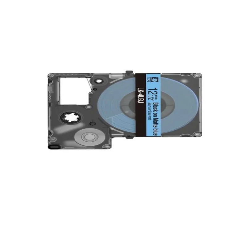 Epson C53S672080 azul/negro cartucho de etiquetas compatible (LK-4LBJ)