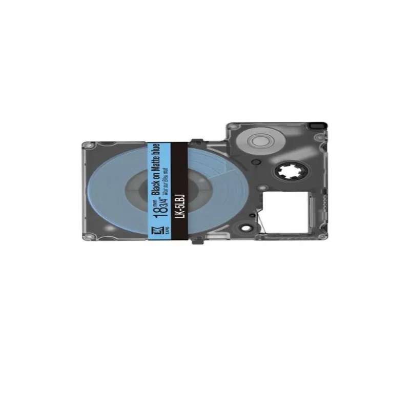 Epson C53S672081 azul/negro cartucho de etiquetas compatible (LK-5LBJ)