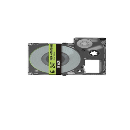 Epson C53S672078 verde/negro cartucho de etiquetas compatible (LK-5GBJ)