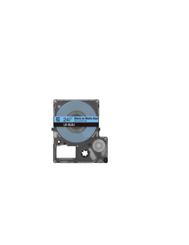 Epson C53S672082 azul/negro cartucho de etiquetas compatible (LK-6LBJ)