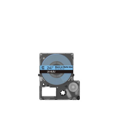 Epson C53S672082 azul/negro cartucho de etiquetas compatible (LK-6LBJ)