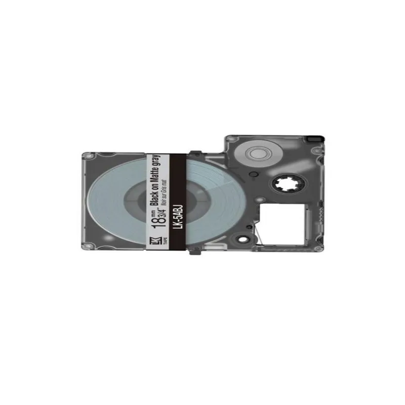 Epson C53S672087 gris/negro cartucho de etiquetas compatible (LK-5ABJ)