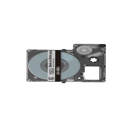 Epson C53S672087 gris/negro cartucho de etiquetas compatible (LK-5ABJ)