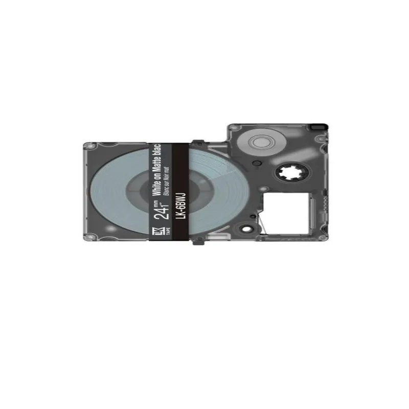 Epson C53S672084 negro/blanco cartucho de etiquetas compatible (LK-6BWJ)