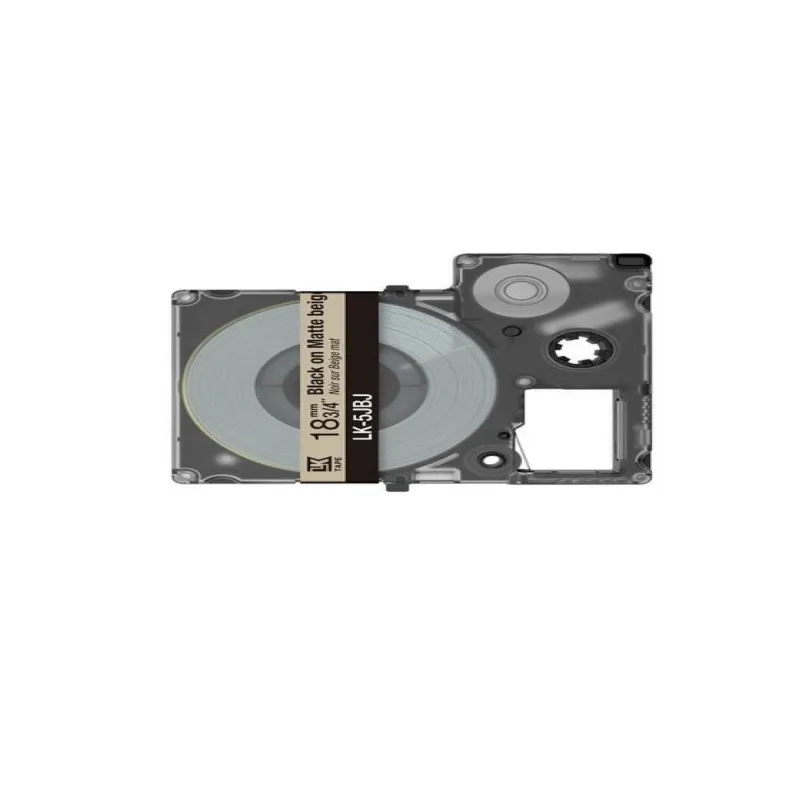 Epson C53S672091 beige/negro cartucho de etiquetas compatible (LK-5JBJ)