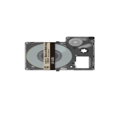Epson C53S672091 beige/negro cartucho de etiquetas compatible (LK-5JBJ)