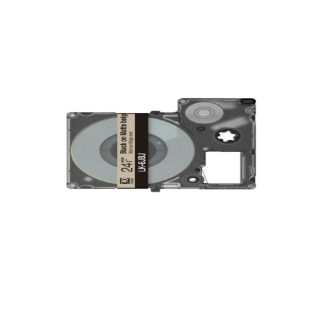 Epson C53S672092 beige/negro cartucho de etiquetas compatible (LK-6JBJ)