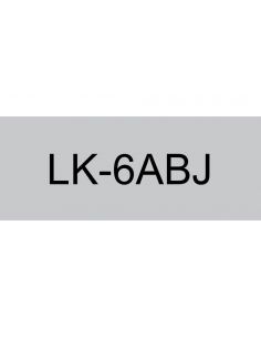 Epson C53S672088 gris/negro cartucho de etiquetas compatible (LK-6ABJ)