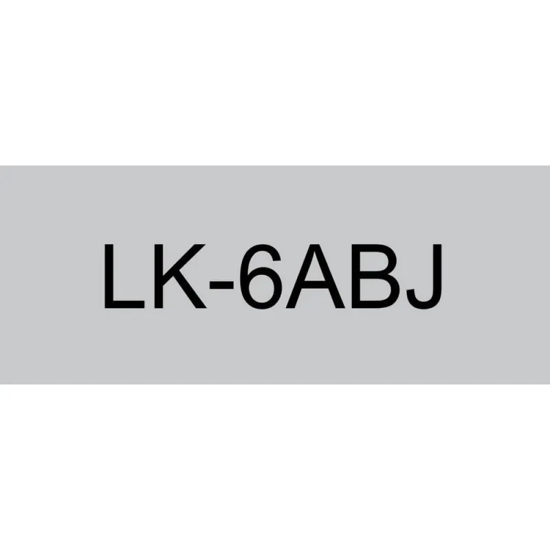 Epson C53S672088 gris/negro cartucho de etiquetas compatible (LK-6ABJ)