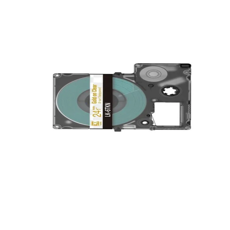 Epson C53S672098 transparente/oro cartucho de etiquetas compatible (LK-6TKN)