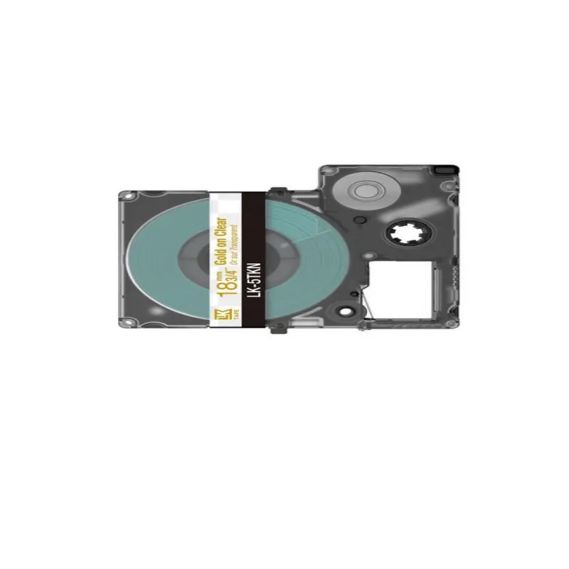 Epson C53S672097 transparente/oro cartucho de etiquetas compatible (LK-5TKN)