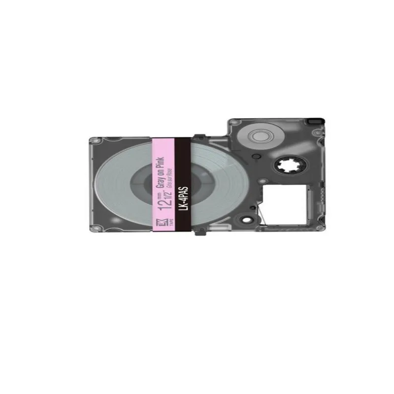 Epson C53S672103 rosa/gris cartucho de etiquetas compatible (LK-4PAS)