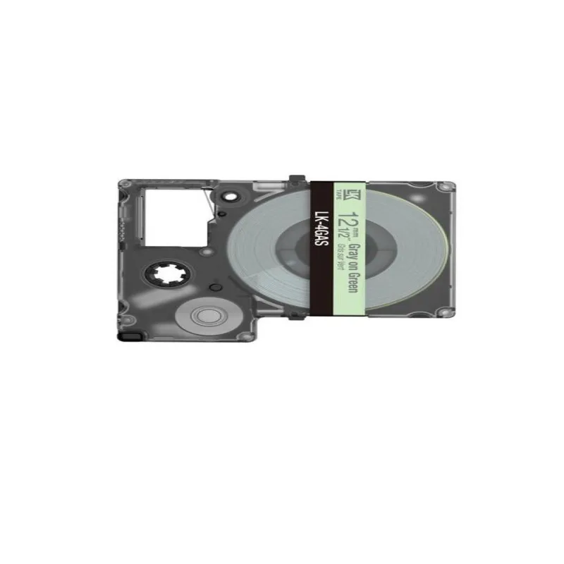 Epson C53S672105 verde/gris cartucho de etiquetas compatible (LK-4GAS)