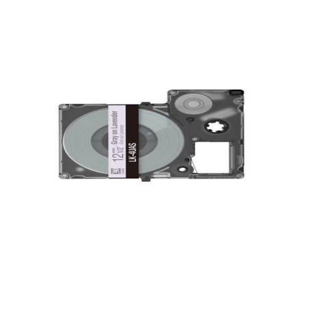 Epson C53S672107 lavanda/gris cartucho de etiquetas compatible (LK-4UAS)