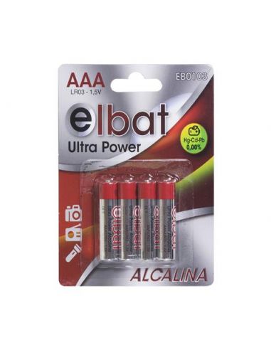 Pilas Alcalinas LR-03 AAA pack de 12 blisters