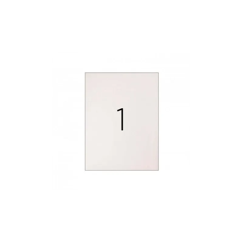 Etiqueta adhesiva Din A4, folio tamaño 210 x 297 mm impresora