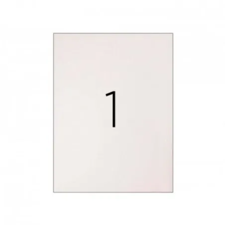 Etiqueta adhesiva Din A4, folio tamaño 210 x 297 mm impresora