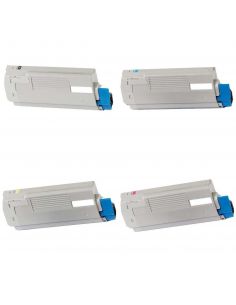 OKI 46443104 / 46443103 / 46443102 / 46443101 tóner compatible (Oki C833, C843) alta capacidad