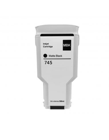 HP 745 negro mate tinta compatible (F9J99A-F9K05A)