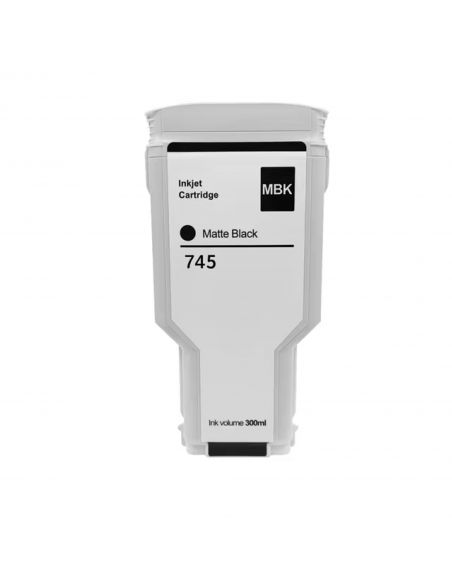 HP 745 negro mate tinta compatible (F9J99A-F9K05A)