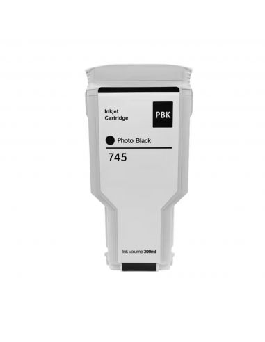 HP 745 negro photo tinta compatible (F9J98A-F9K04A)
