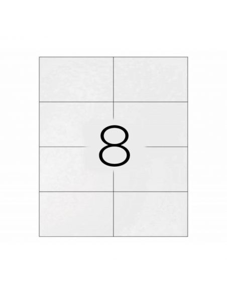 Etiquetas adhesivas tamaño 105x74 mm 8x hoja