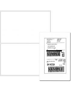 Etiquetas adhesivas impresora, folio tamaño 210x148,5 mm 2 x 2