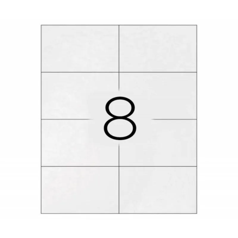 Etiquetas adhesivas tamaño 105x74 mm 8x hoja