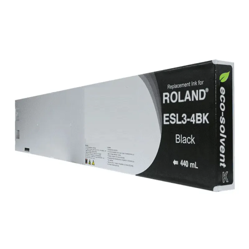Roland Eco-Sol Max 3/4 negro tinta compatible pigmentada