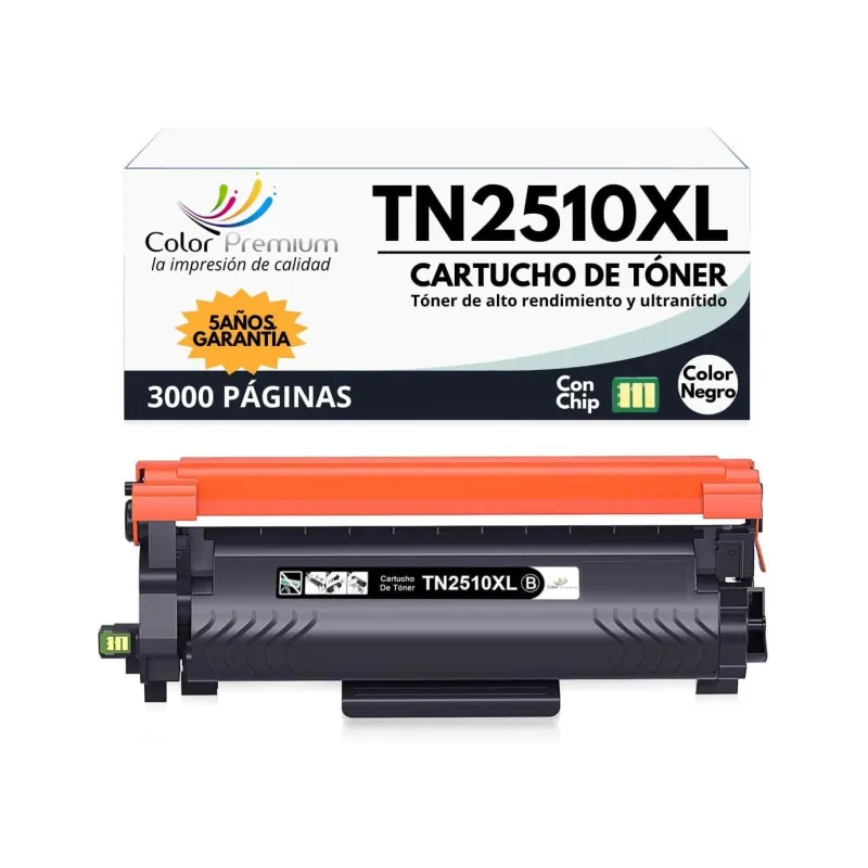 Brother TN2510 tóner compatible (TN2510XL / TN2510XXL)