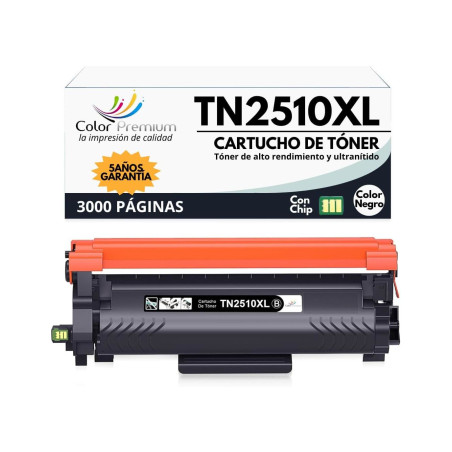 Brother TN2510 tóner compatible (TN2510XL / TN2510XXL)