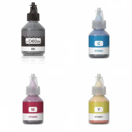 Brother BTD60 / BT5000 cartucho de tinta compatible (BT60BK, BT5000C, BT5000M, BT5000Y)